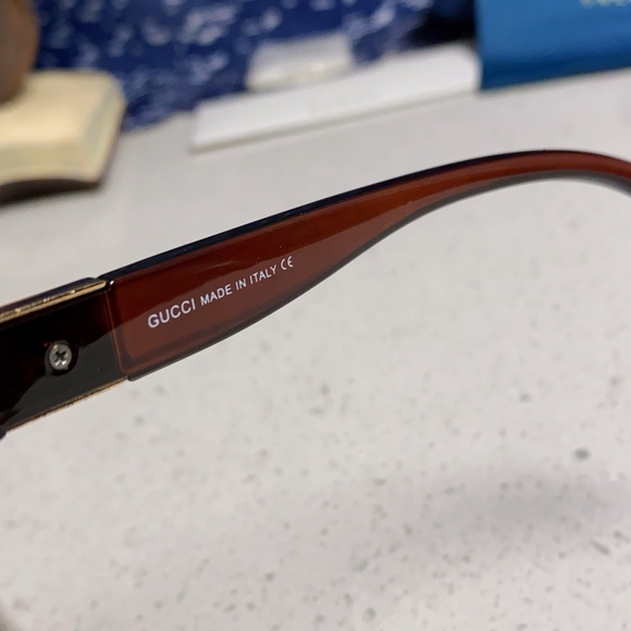 Gucci Brown Square Sunglasses - Picture 6 of 9